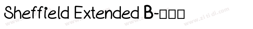 Sheffield Extended B字体转换